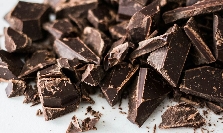 Artisan chocolate close-up